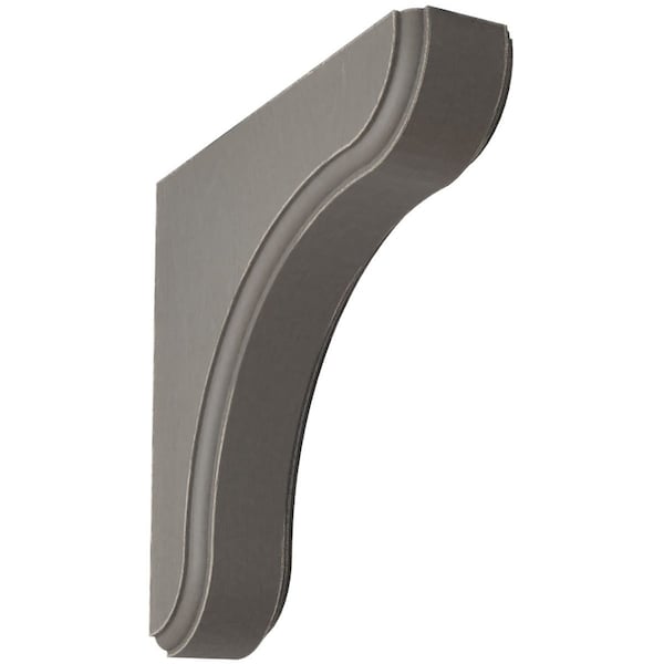 Ekena Millwork 1 3/4"W x 7 1/2"D x 7 1/2"H Eaton Wood Vintage Decor Bracket, Reclaimed Grey BKTWD02X08X08EAGY - main